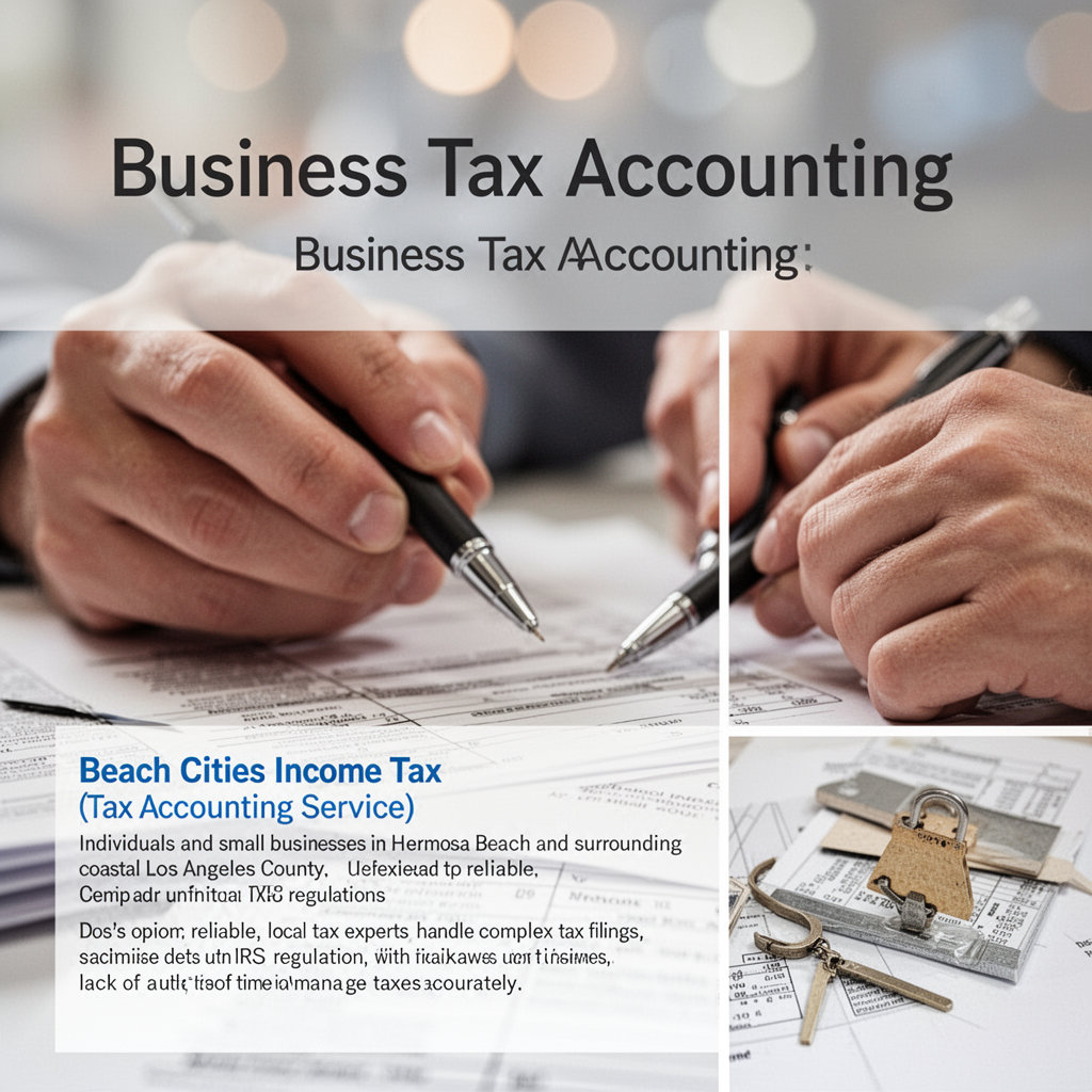 Beach Cities Income Tax expert accountant providing business tax and accounting services for Hermosa Beach small businesses