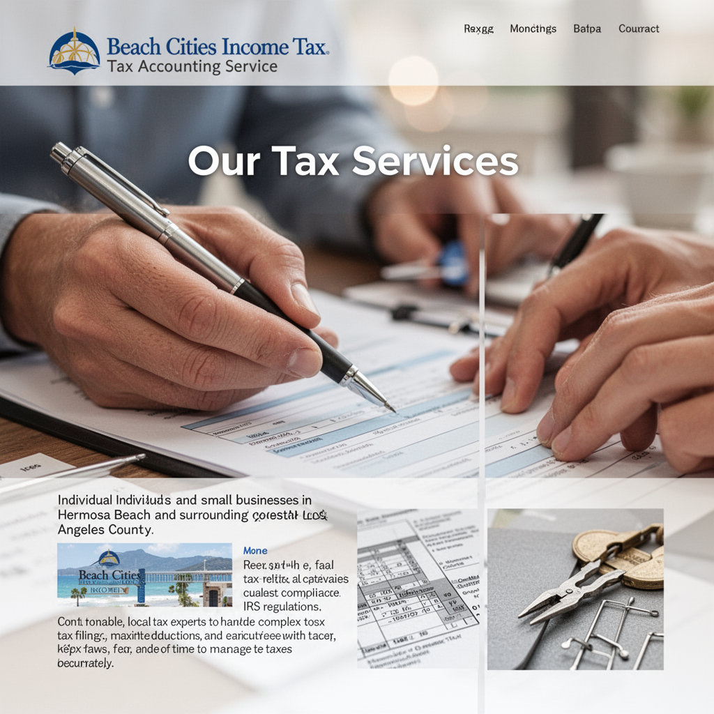 Beach Cities Income Tax professional providing expert tax preparation and accounting services in Hermosa Beach